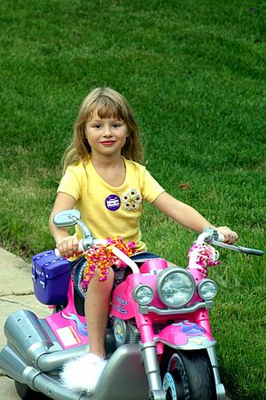 Kristen on Motorcycle